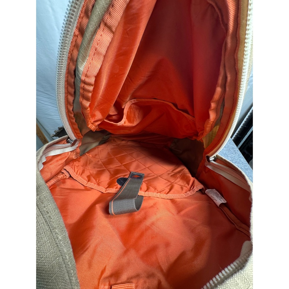 Eddie Bauer Adventurer All-Around Backpack Leather & Nylon Leather Accents - Picture 6 of 9